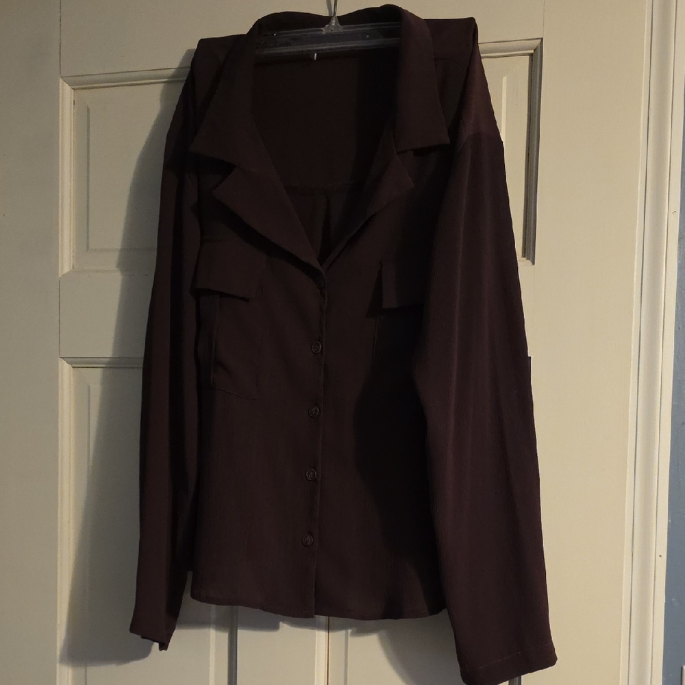 Maurices Dark Purple Blouse
